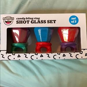 Ceramic ring pop shot glasses.